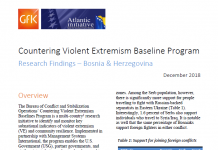 Countering Violent Extremism Baseline Program – Research Findings: Bosnia & Herzegovina